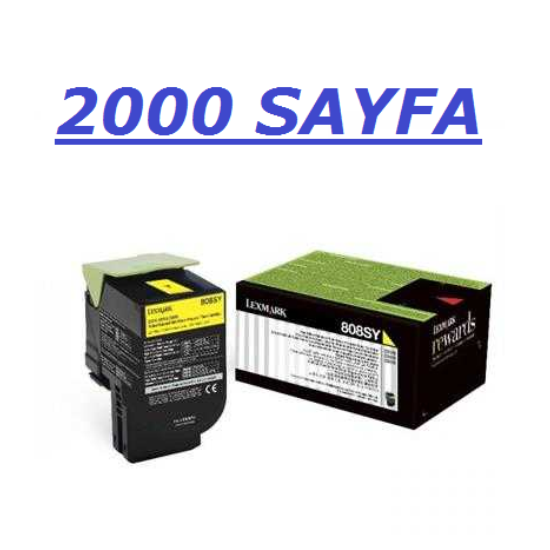 LEXMARK 808SY TONER,LEXMARK 808SY SARI TONER,LEXMARK 808 SARI TONER