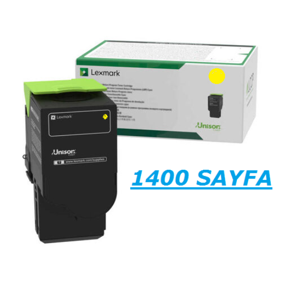 LEXMARK 78C50YE SARI TONER,LEXMARK 78C0Y0 TONER,LEXMARK CX,CS421 MUADIL SARI TONER,LEXMARK CS,CX622 TONER,LEXMARK CX522 SARI TONER,LEXMARK CS521 SARI TONER,LEXMARK CX625 SARI TONER