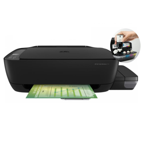 HP Inktank Wireless 415 Mürekkepli YaziciRenkli/Fotokopi/Wi-FiTarayici