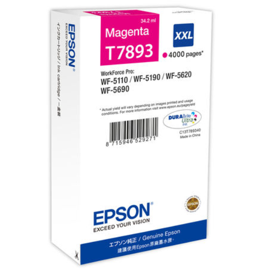 Epson T7892 Orjinal Sari Kartus Extra Yüksek Kapasiteli - C13T789240 