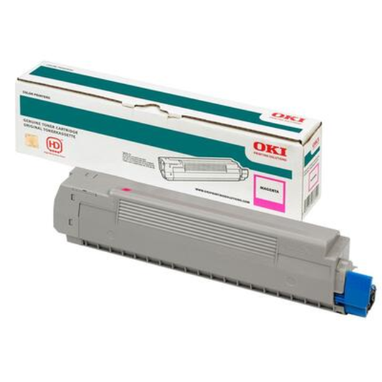 Oki ES843 Kirmizi  Orjinal  Toner,Oki ES843 Orjinal  Kirmizi Toner ,Oki 46443118 Toner
