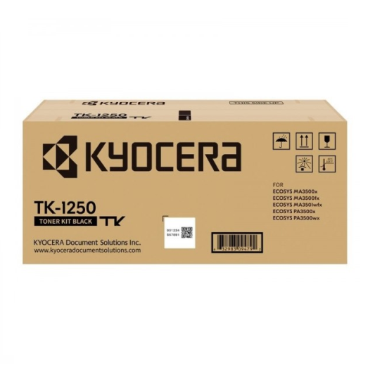 KYOCERA TK-1250 MUADIL TONER,ECOSYS MA3500X,MA3500WX,MA3501WFX,PA3500X,PA3500WX