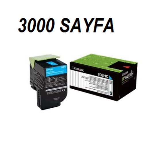 LEXMARK 708HC TONER,LEXMARK CS510 TONER,LEXMARK CS510  MAVI TONER