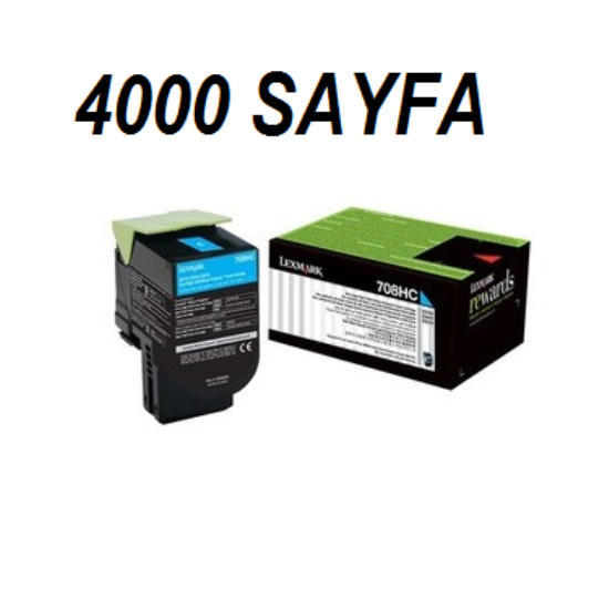 LEXMARK 708XC TONER,LEXMARK 708XC MAVI TONER