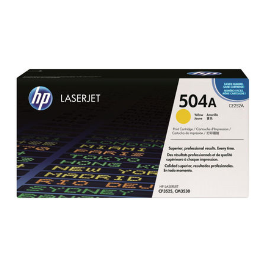 HP CE252A MUADIL TONER,HP 504A SARI TONER