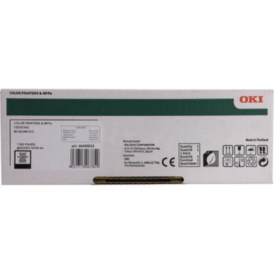 Oki C532 Orjinal Yüksek Kapasite Siyah Toner,Oki C532 Orjinal Toner,Oki 46490632 Toner,Oki C542 Orjinal Toner,Oki MC563 Orjinal Toner,Oki MC573 Orjinal Toner                                                             