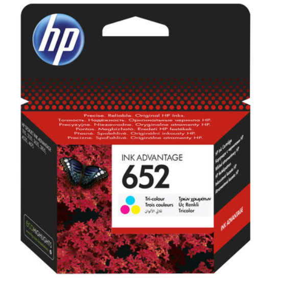 Hp 652-F6V24AE Renkli Orjinal Kartus