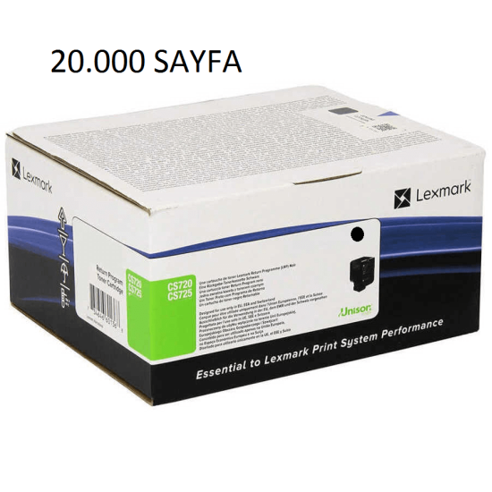 LEXMARK CS725,CS720-74C5HK0 Orjinal Siyah Toner