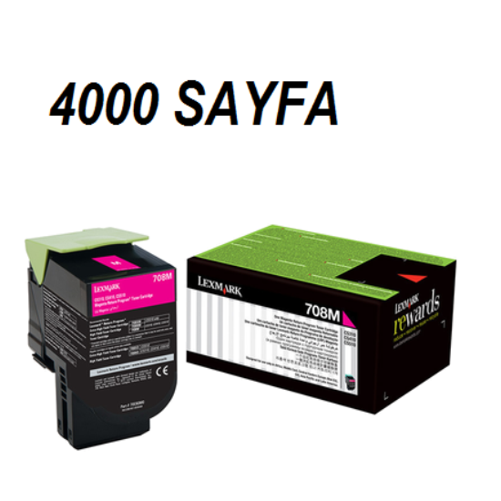 LEXMARK 708XM TONER,LEXMARK 708XM KIRMIZI TONER,LEXMARK CS510 TONER