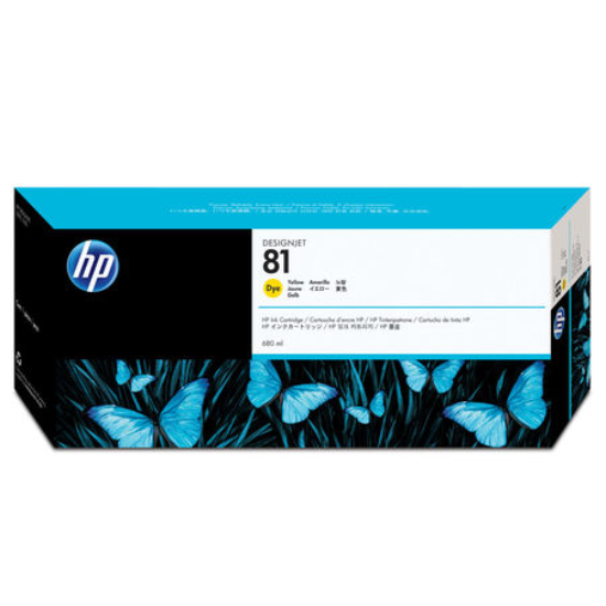 Hp 81-C4933A Sari Orjinal Kartus