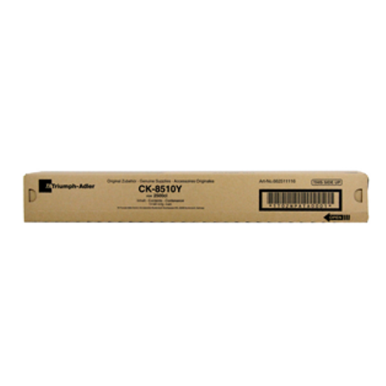 Triumph Adler CK8510 Sari Toner,Triumph Adler 8510 Orjinal Toner,Triumph Adler 2500ci Toner