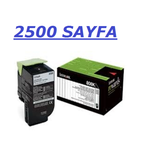 LEXMARK 808SK TONER,LEXMARK 808 SIYAH TONER,LEXMARK CX310 TONER