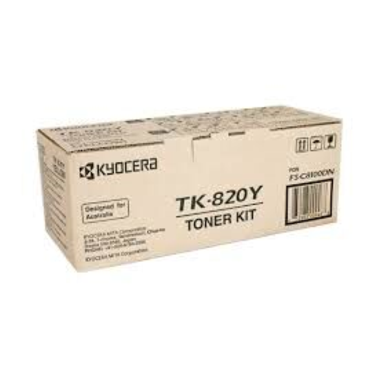Kyocera TK-820 Sari Toner,Kyocera TK820 Orjinal TonerKyocera FS-C8100 Toner 
