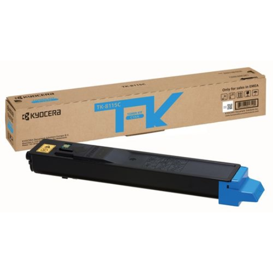 Kyocera TK-8115 Mavi Toner,Kyocera TK8115 Orjinal TonerKyocera Ecosys 8124 Toner,Kyocera Ecosys 8130 Toner