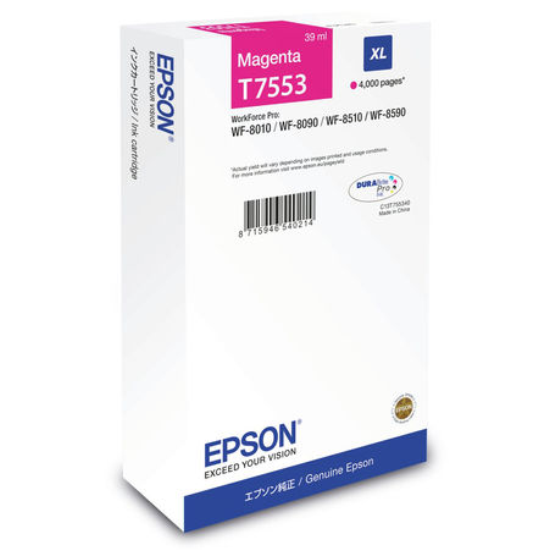 Epson T7552 Orjinal Mavi Kartus Yüksek Kapasiteli-C13T755240  