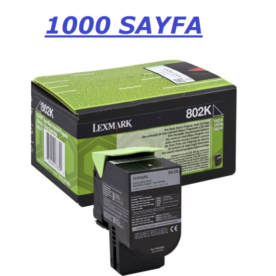 LEXMARK 808 TONER,LEXMARK 808 SIYAH TONER,LEXMARK CX310,CX410,CX510 TONER