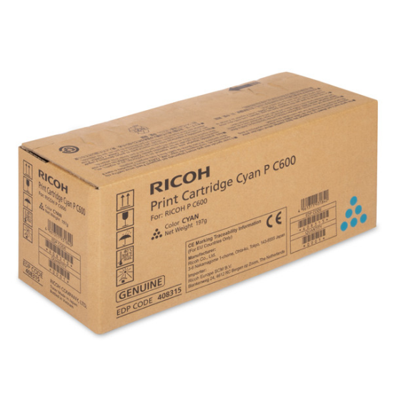 RICOH P C600 MUADIL MAVI TONER,408311