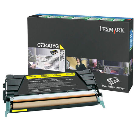 LEXMARK X736 TONER/LEXMARK 734 TONER/LEXMARK C734A1YG TONER/LEXMARK C734 SARI TONER