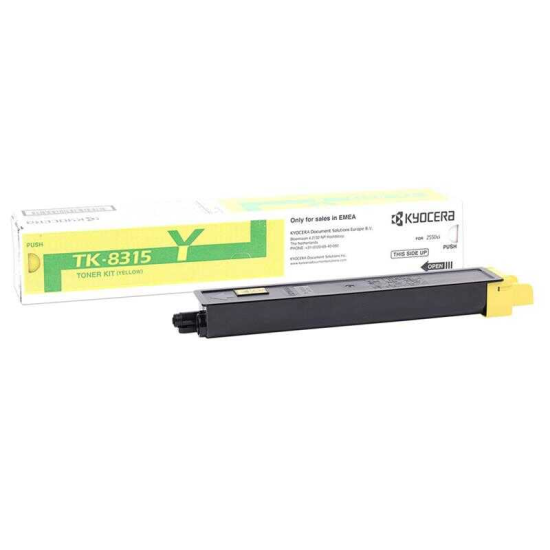 Kyocera TK-8315 Sari Toner,Kyocera TK8315 OrjinalTonerKyocera Taskalfa 2550ci Toner