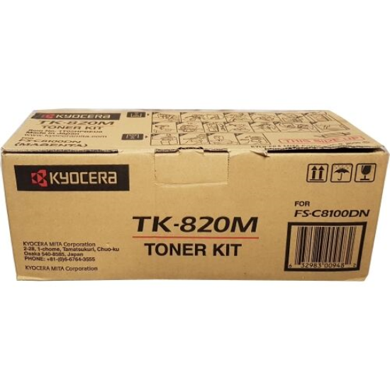 Kyocera TK-820 Kirmizi Toner,Kyocera TK820 Orjinal TonerKyocera FS-C8100 Toner 