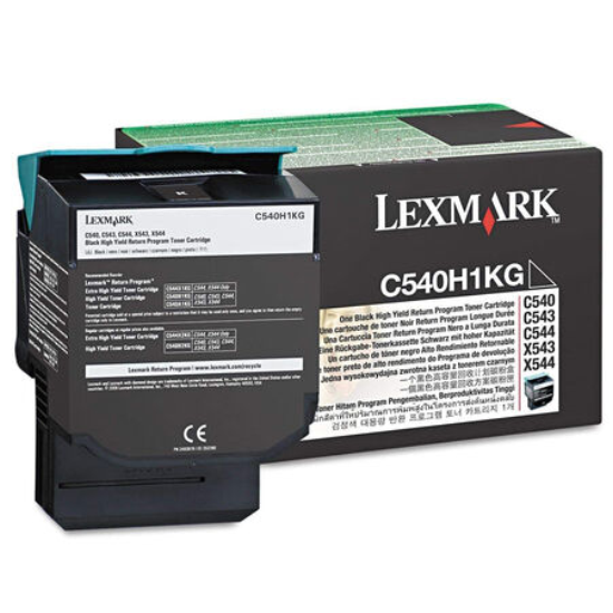 Lexmark C540 Toner/Lexmark C543 Toner/Lexmark C544 Toner/Lexmark X543,X544,X546 Siyah Toner,C540H1KG Toner