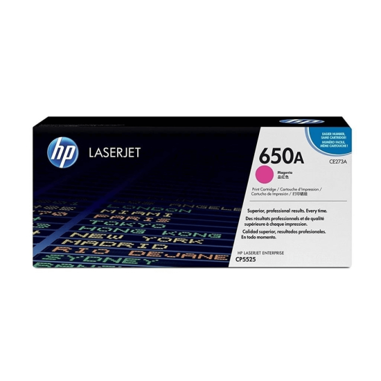 HP CE272A ORJINAL TONER,HP 650 TONER,HP CP5525 TONER,HP M750 TONER