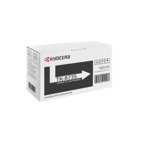 KYOCERA TK-8735 ORJINAL SIYAH TONER,TasKalfa 7052ci,7353ci,8052ci,8353ci