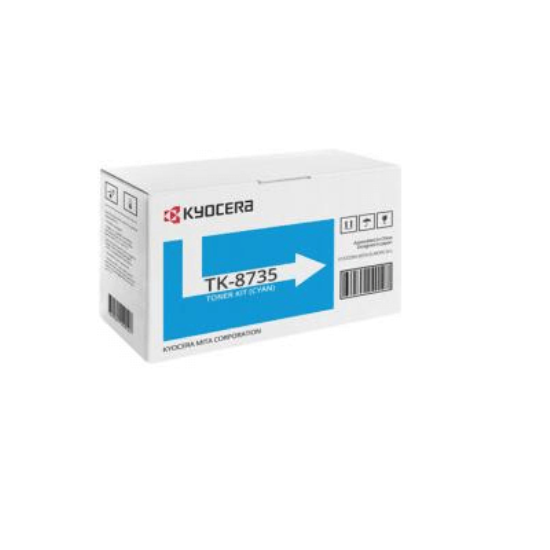 KYOCERA TK-8735 ORJINAL  MAVI TONER,TasKalfa 7052ci,7353ci,8052ci,8353ci