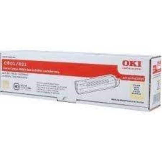 OKI 801 ORJINAL SARI TONER,OKI 821 ORJINAL  TONER,OKI 44643005  TONER