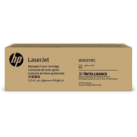 HP W9091MC ORJINAL MAVI TONER,E47528,E45028