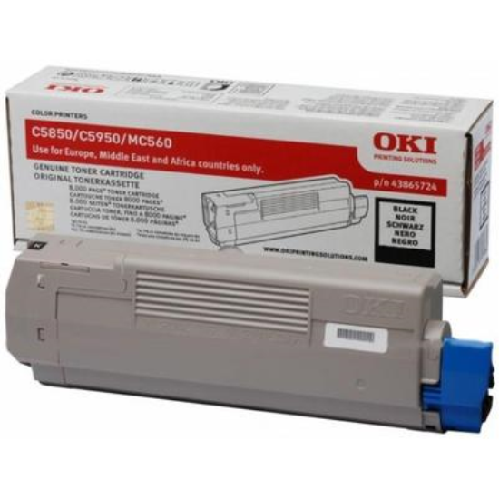 Oki C610 Orjinal  Siyah Toner,Oki C610 Orjinal  Toner,Oki 44315324 Toner