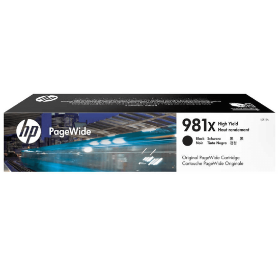 Hp 981X-L0R12A Orjinal Siyah Kartus,E58650,MFP586,Color 556