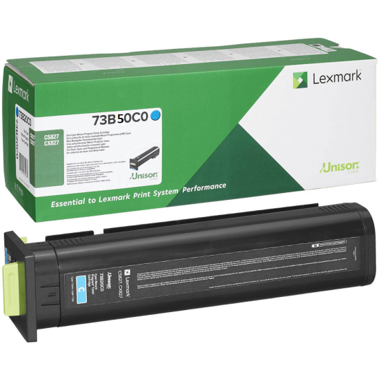 LEXMARK CX827 TONER,LEXMARK CS827 TONER,                 LEXMARK 73B50C0 MUADIL MAVI TONER