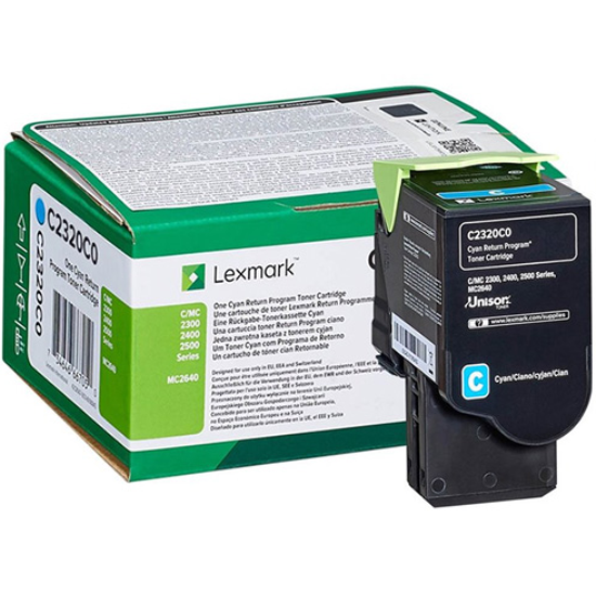 Lexmark C2350C0 Mavi Toner,Lexmark C2325 Muadil Mavi Toner,Lexmark C235 Mavi Toner
