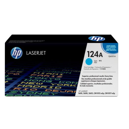 HP Q6001A TONER/HP 124A MAVI TONER