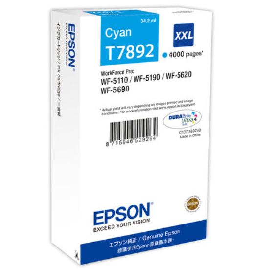 Epson T7891 Orjinal Siyah Kartus Extra Yüksek Kapasiteli - C13T789140 