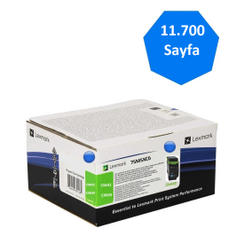 LEXMARK CS632 Orjinal Mavi Toner,CX635,75M5XC0