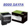 LEXMARK 808XK TONER,LEXMARK 808XK SIYAH TONER